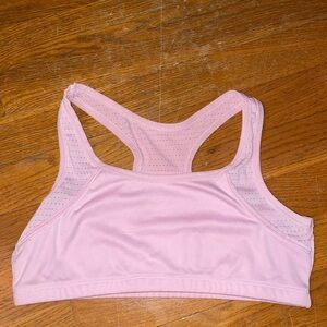 Pastel pink training gym play sports bra